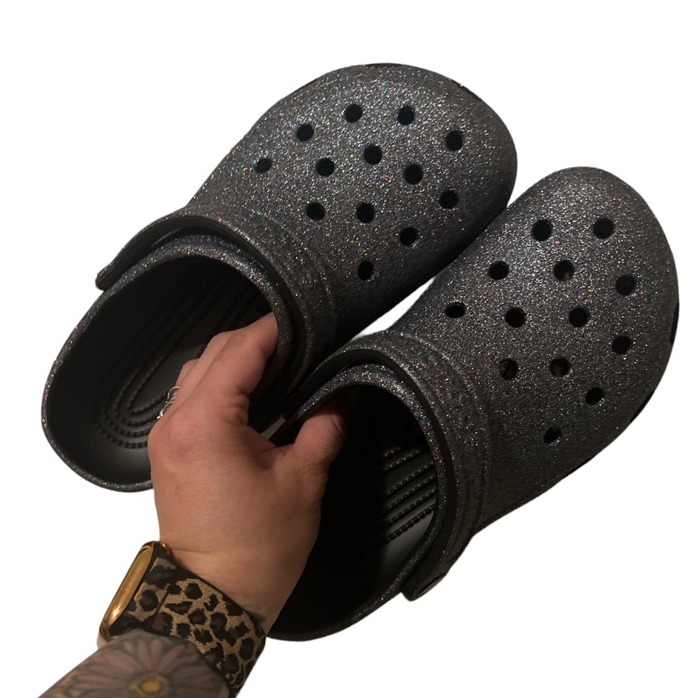 Glitter crocs